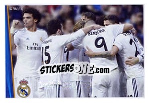 Sticker Celebración de gol - Real Madrid 2013-2014 n. 16 - Panini