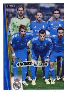 Sticker Foto equipo - Real Madrid 2013-2014 n. 17 - Panini