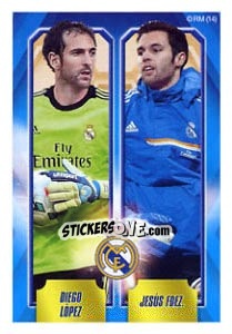 Sticker Diego López / Jesús Fernandez - Real Madrid 2013-2014 - Panini