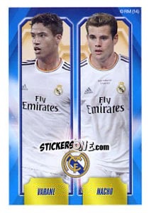 Sticker Varane / Nacho Fernández - Real Madrid 2013-2014 - Panini