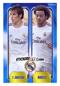 Cromo Coentrao / Marcelo - Real Madrid 2013-2014 - Panini