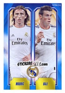 Figurina Luka Modric / Gareth Bale - Real Madrid 2013-2014 - Panini