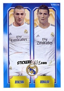 Sticker Karim Benzema / Cristiano Ronaldo - Real Madrid 2013-2014 n. 29 - Panini