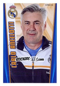 Figurina Carlo Ancelotti - Real Madrid 2013-2014 - Panini