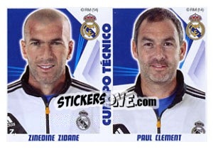 Sticker Cuerpo Técnico (Zidane/clement) - Real Madrid 2013-2014 n. 41 - Panini