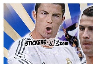 Sticker Cristiano Ronaldo - Balón de oro - Real Madrid 2013-2014 - Panini