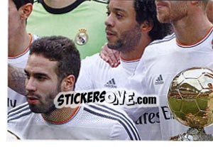 Sticker Cristiano Ronaldo - Balón de oro - Real Madrid 2013-2014 n. 173 - Panini