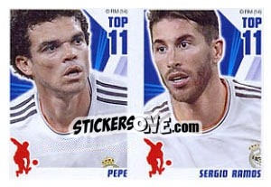 Cromo Pepe / Sergio Ramos - Real Madrid 2013-2014 - Panini