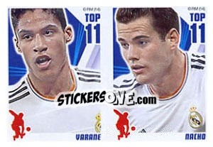 Sticker Varane / Nacho Fernández - Real Madrid 2013-2014 n. E - Panini