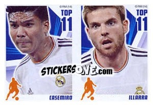 Sticker Casemiro / Illarramendi - Real Madrid 2013-2014 n. G - Panini