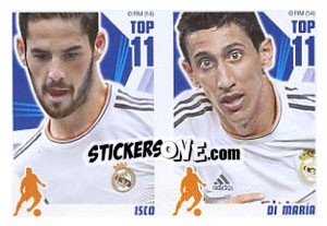 Figurina Isco / Angel Di María - Real Madrid 2013-2014 - Panini