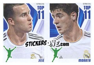 Sticker Jesé-Morata - Real Madrid 2013-2014 n. J - Panini