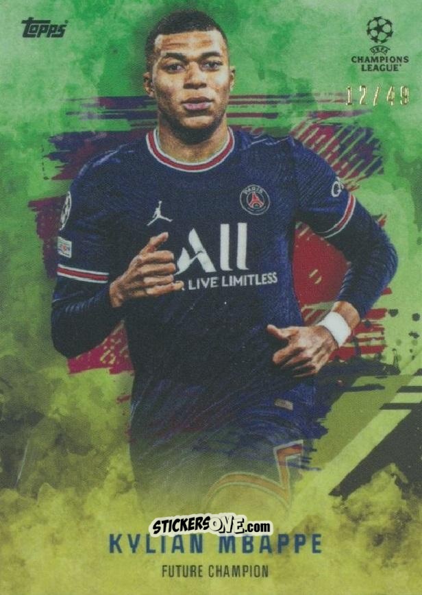 Figurina Kylian Mbappe - Future Champions by Mason Mount 2021-2022
 n. 41y - Topps