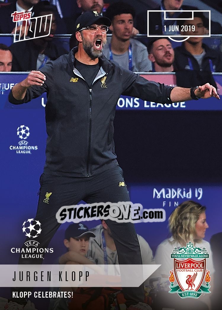Sticker Jurgen Klopp - Now UEFA Champions League 2018-2019
 n. 63 - Topps