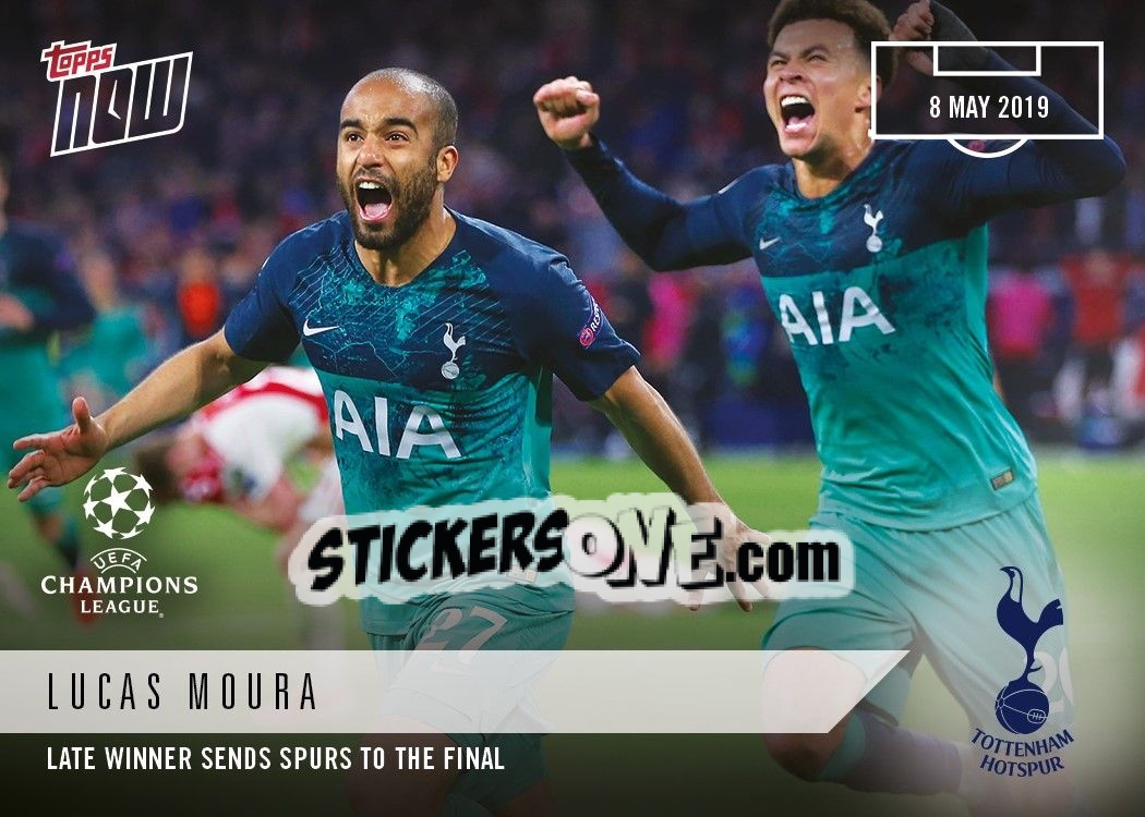 Sticker Lucas Moura - Now UEFA Champions League 2018-2019
 n. 54 - Topps