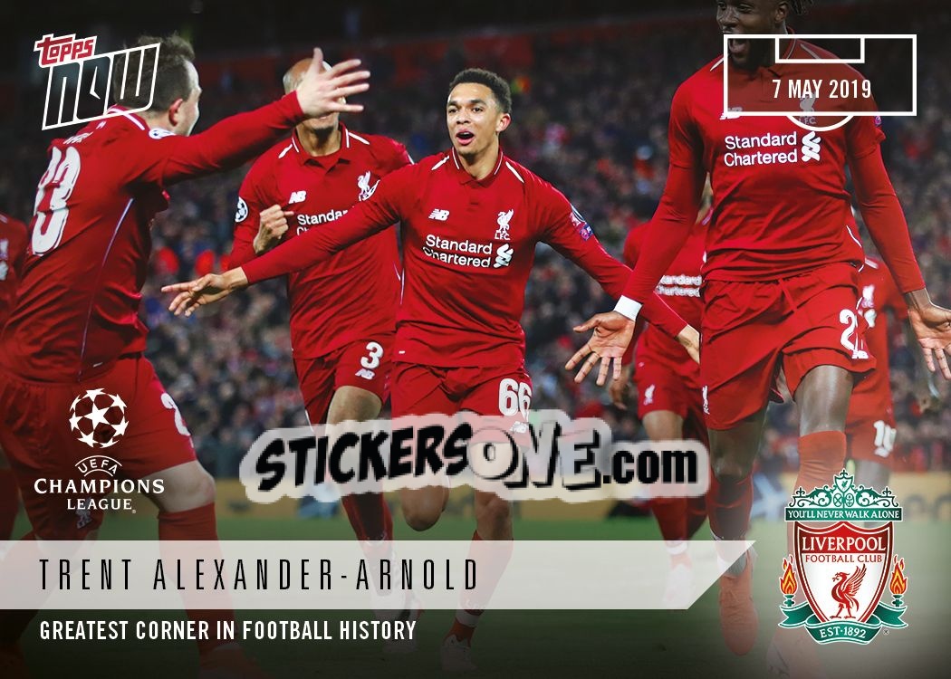 Sticker Trent Alexander-Arnold - Now UEFA Champions League 2018-2019
 n. 52 - Topps