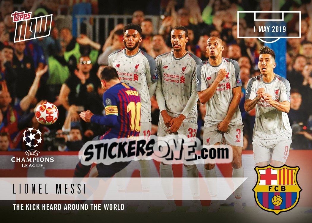 Sticker Lionel Messi - Now UEFA Champions League 2018-2019
 n. 49 - Topps