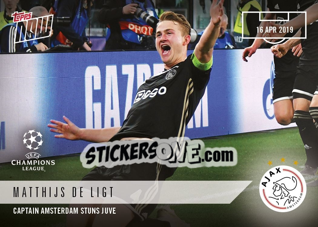 Sticker Matthijs de Ligt - Now UEFA Champions League 2018-2019
 n. 44 - Topps