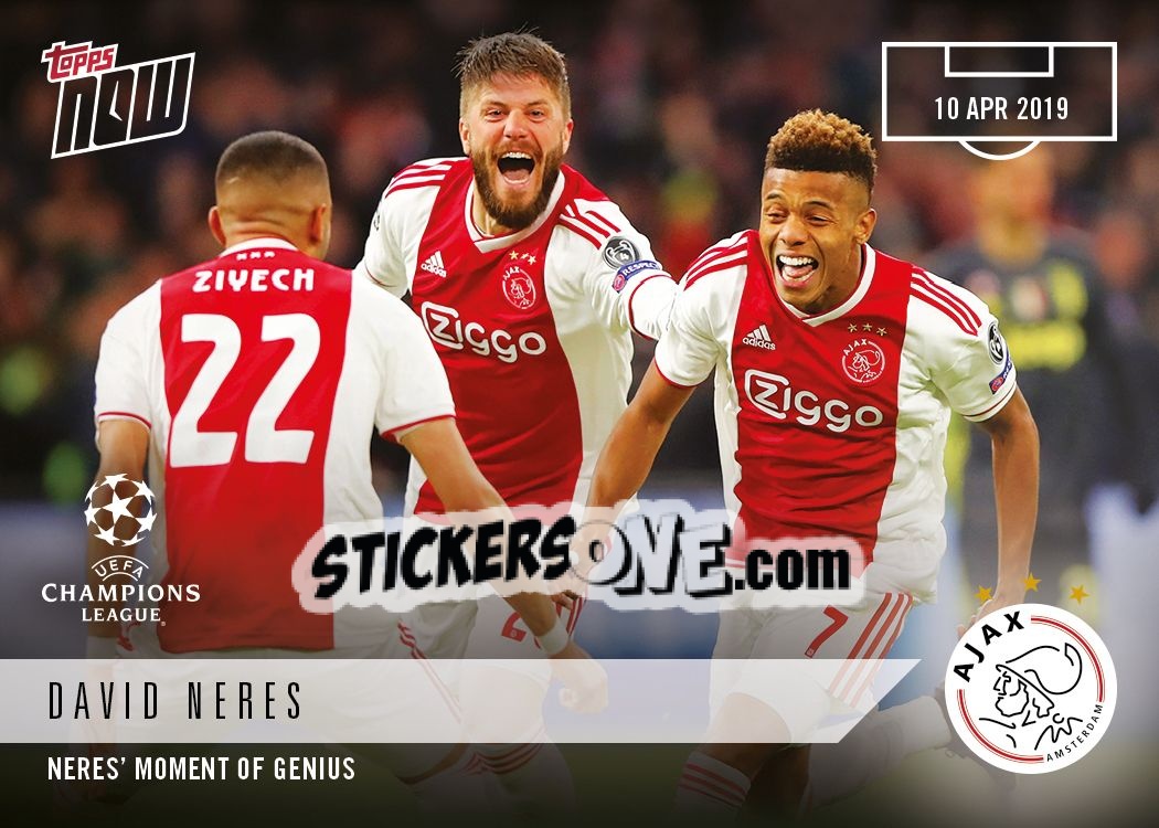 Sticker David Neres - Now UEFA Champions League 2018-2019
 n. 42 - Topps