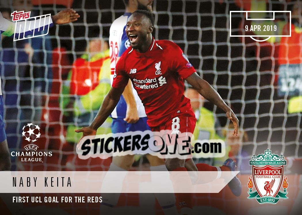 Sticker Naby Keita - Now UEFA Champions League 2018-2019
 n. 39 - Topps