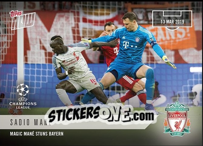 Sticker Sadio Mané - Now UEFA Champions League 2018-2019
 n. 38 - Topps