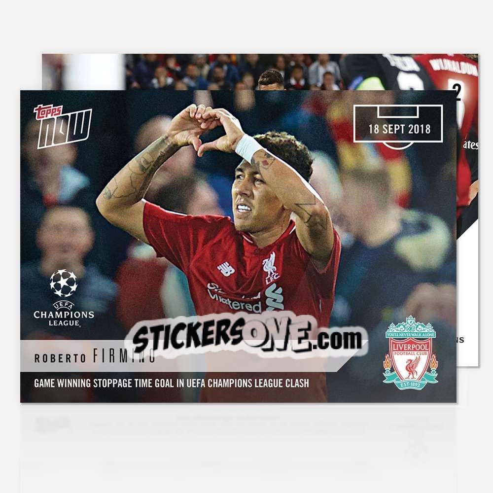 Sticker Roberto Firmino - Now UEFA Champions League 2018-2019
 n. 2 - Topps