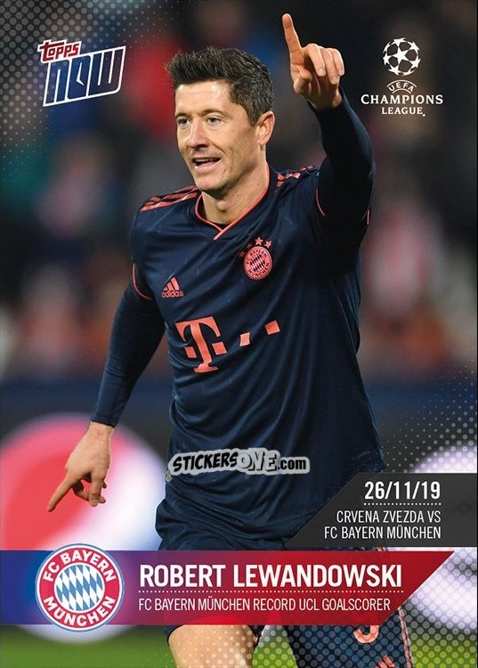 Sticker Robert Lewandowski - Now UEFA Champions League 2019-2020
 n. 26 - Topps