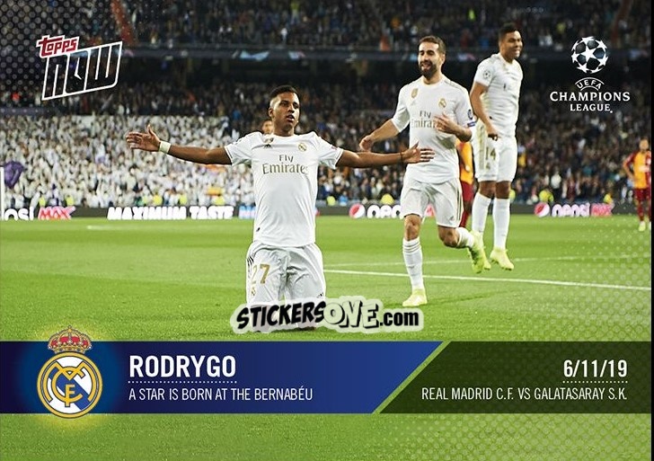 Sticker Rodrygo Silva de Goes - Now UEFA Champions League 2019-2020
 n. 25 - Topps
