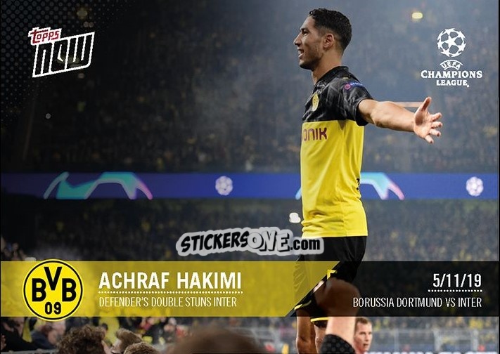 Sticker Achraf Hakimi - Now UEFA Champions League 2019-2020
 n. 24 - Topps