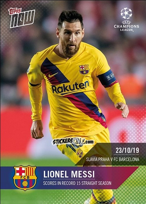 Sticker Lionel Messi - Now UEFA Champions League 2019-2020
 n. 22 - Topps