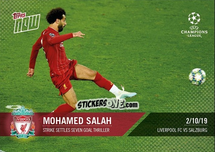 Sticker Mohamed Salah - Now UEFA Champions League 2019-2020
 n. 17 - Topps