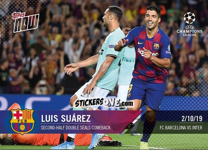 Sticker Luis Suarez - Now UEFA Champions League 2019-2020
 n. 16 - Topps