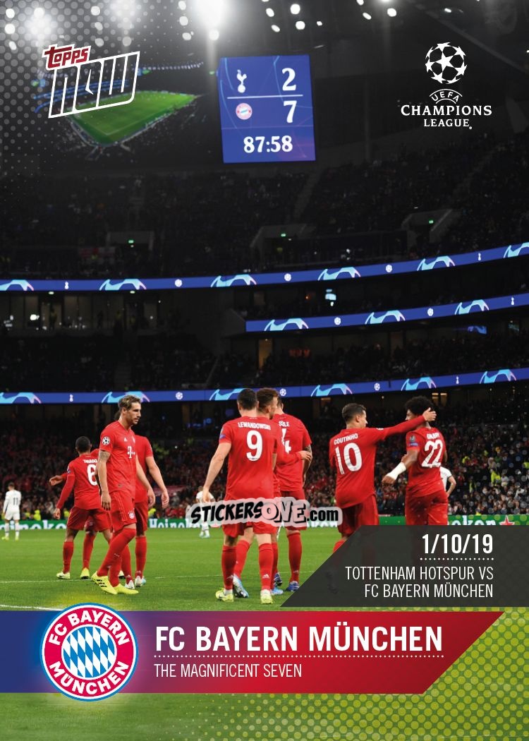 Sticker Team (Bayern) - Now UEFA Champions League 2019-2020
 n. 14 - Topps