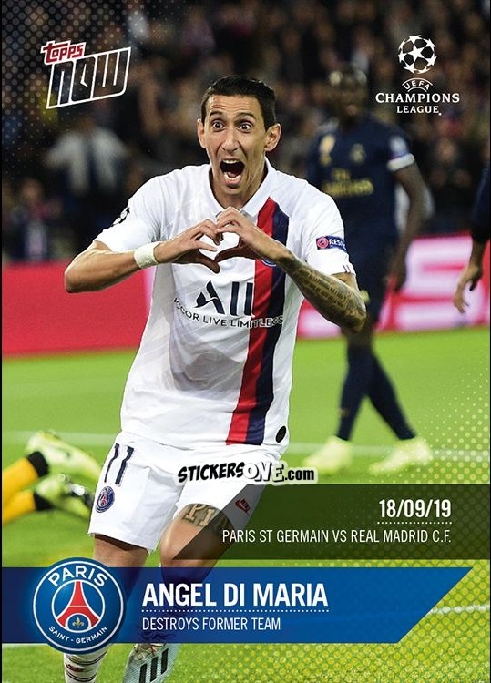 Sticker Angel Di Maria - Now UEFA Champions League 2019-2020
 n. 12 - Topps