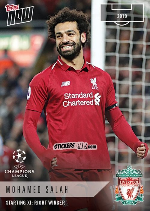 Sticker Mohamed Salah - Now UEFA Champions League 2019-2020
 n. XI-24 - Topps
