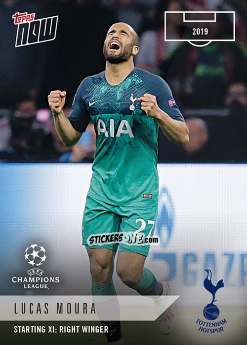 Sticker Lucas Moura - Now UEFA Champions League 2019-2020
 n. XI-19 - Topps