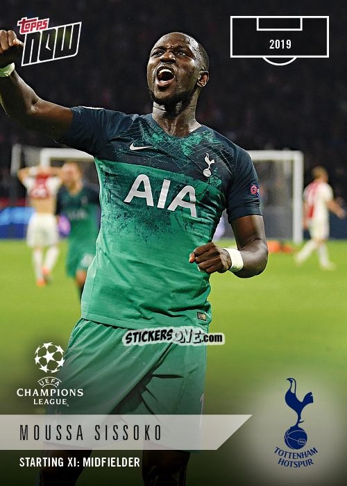 Sticker Moussa Sissoko - Now UEFA Champions League 2019-2020
 n. XI-17 - Topps