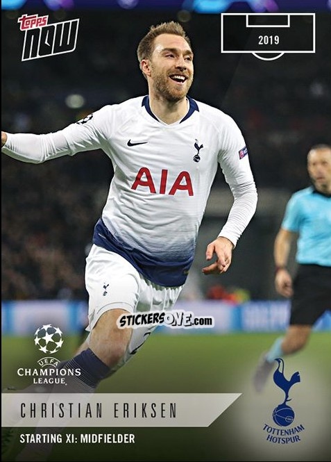 Sticker Christian Eriksen - Now UEFA Champions League 2019-2020
 n. XI-15 - Topps