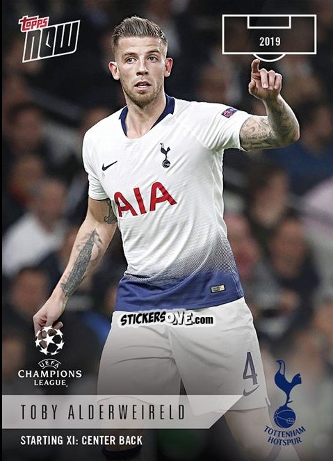 Figurina Tony Alderweireld - Now UEFA Champions League 2019-2020
 n. XI-9 - Topps