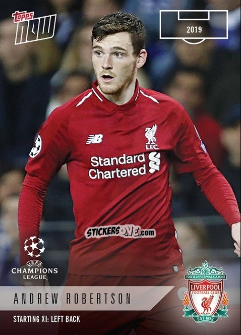 Sticker Andrew Robertson - Now UEFA Champions League 2019-2020
 n. XI-6 - Topps