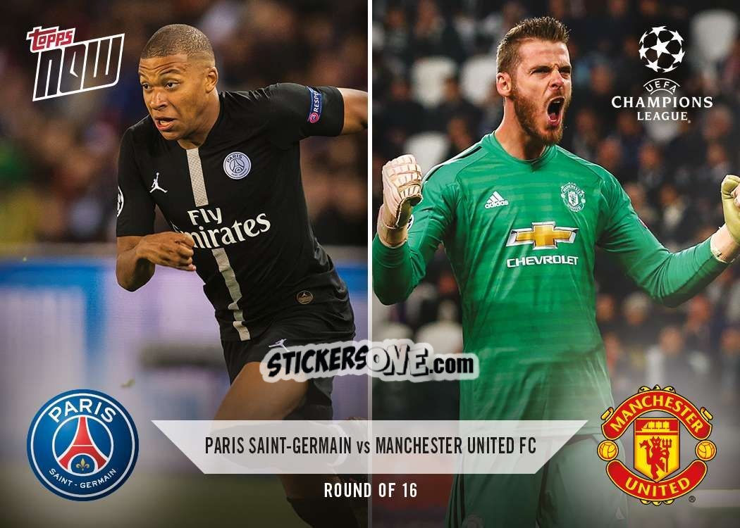 Sticker Kylian Mbappe / David De Gea - Now UEFA Champions League 2019-2020
 n. R3 - Topps