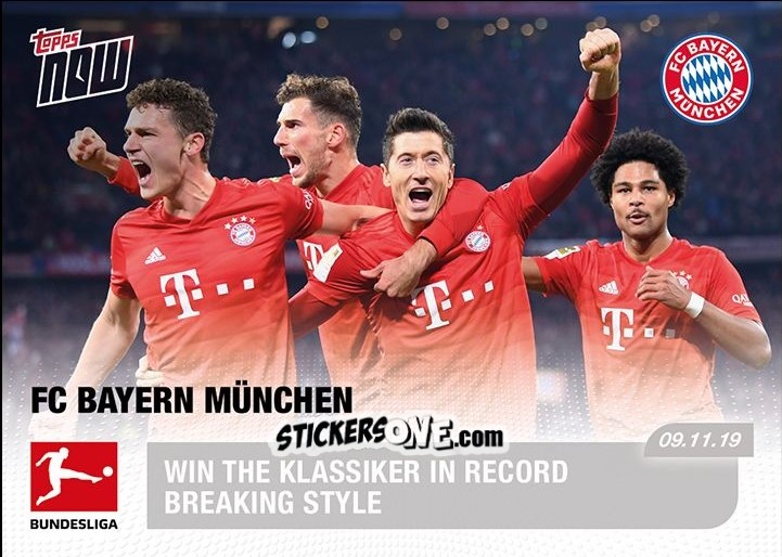 Sticker Robert Lewandowski and Team - Now UEFA Champions League 2019-2020
 n. 50 - Topps