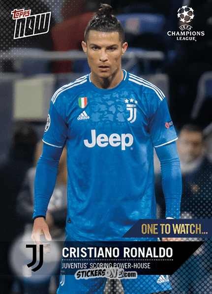 Sticker Cristiano Ronaldo - Now Uefa Champions League 2019-2020 n. 50A - Topps