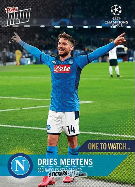 Cromo Dries Mertens - Now Uefa Champions League 2019-2020 n. 54 - Topps
