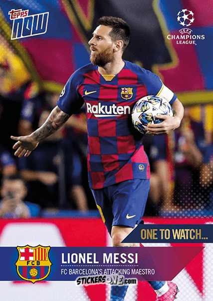 Sticker Lionel Messi - Now Uefa Champions League 2019-2020 n. 55 - Topps