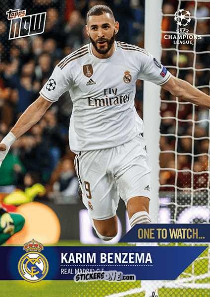 Cromo Karim Benzema - Now Uefa Champions League 2019-2020 n. 58 - Topps