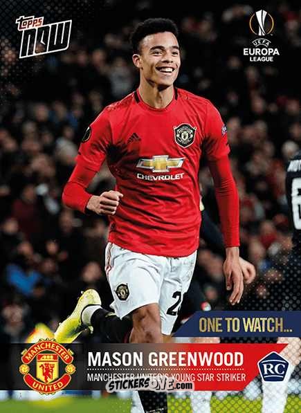 Cromo Mason Greenwood - Now Uefa Champions League 2019-2020 n. 59 - Topps