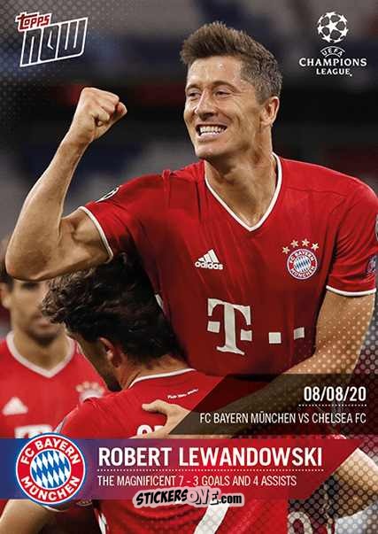Sticker Robert Lewandowski - Now Uefa Champions League 2019-2020 n. 63 - Topps