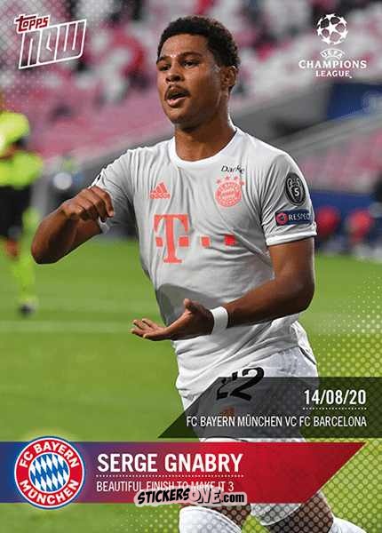 Cromo Serge Gnabry - Now Uefa Champions League 2019-2020 n. 72 - Topps