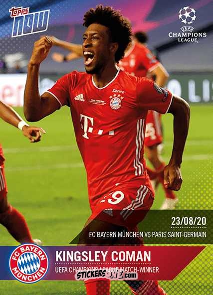 Figurina Kingsley Coman - Now Uefa Champions League 2019-2020 n. 78 - Topps